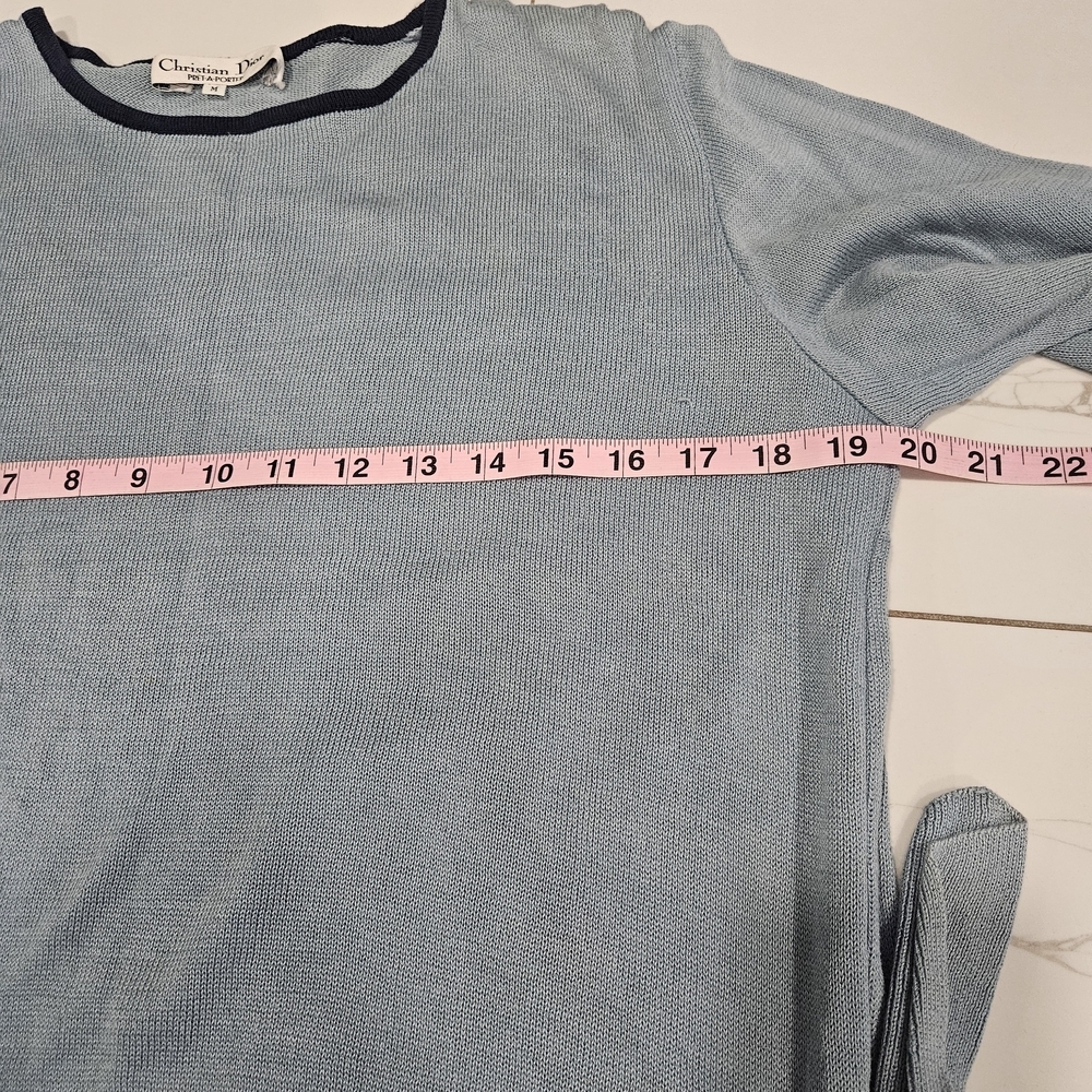 Christian Dior Navy Striped Women's Sweatshirt - Picture 9 of 11